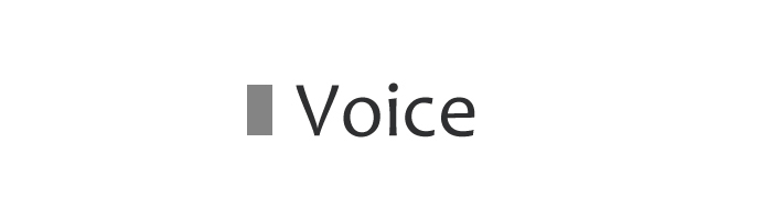  Voice｜お客様の声